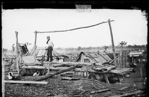 Pitsawing timber, Edward McGaurr's Sawpit, Medley Street, Gulgong