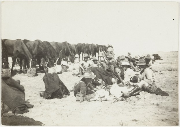 1st Light Horse Signallers in their hours of ease