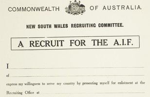 A recruit for the AIF