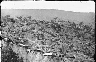 Panorama of Central Hawkins Hill (showing Holtermann goldmine), Hill End