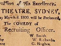 The Recruiting Officer, 1800