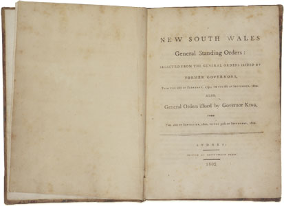 New South Wales General Standing Orders and General Orders