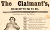 The Claimant's, defence, printed by H. Such, 177, Union Street, Borough