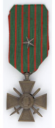 Medal, Croix de Guerre, awarded to Jacques Playoust