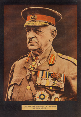 General Sir John Monash, The Australasian Pictorial,  17/10/1931, chromolithograph