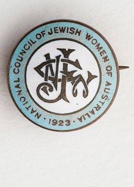 Badge, National Council of Jewish Women of Australia