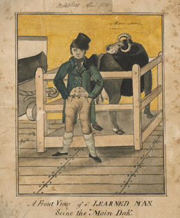 A Front View of a Learned Man. Scene the 