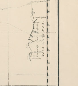Chart of Duyfkens voyage