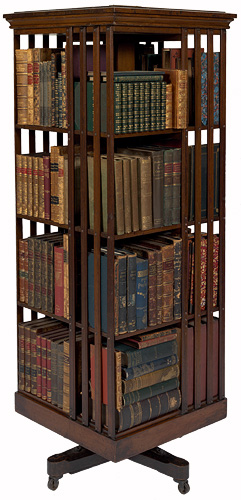 David Scott Mitchell's revolving bookcase