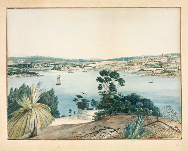 View of the town of Sydney taken from Chiarabilly [Kirribilli] north side of Sydney Cove ..., 