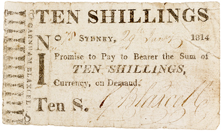 Promissory note for 10 shillings