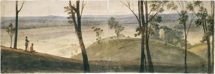 View of the farm of J. Hassel [Hassall] Esqr. Cow Pastures, New South Wales