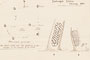 Letter, detailing Aboriginal carved trees at Burburgate Station, near Gunnedah, NSW, including pen and ink sketches of six trees and a diagrammatic map of the site