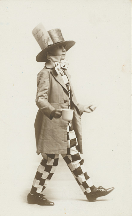 Patrick White Dressed as the Mad Hatter for a Charity Ball, 1920