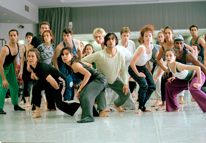 Artists of The Australian Ballet and Bangarra Dance Theatre rehearsing Rites, The Australian Ballet, 1997