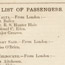 Detail, List of Passengers, from The "Sutlej" Times. Published aboard the P. & O. vessel Sutlej during the voyage from England to Australia, and republished in this form in Melbourne by Ferguson & Moore, Printers