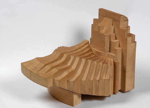 Sydney Opera House, wooden (working) model of minor hall and stage tower (c. 1963–1965)