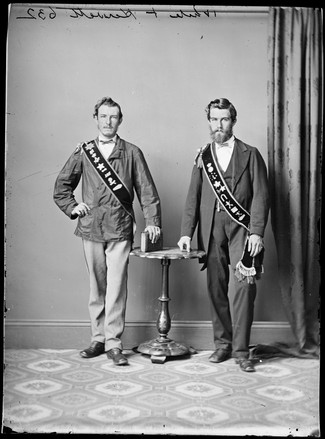 Mssrs White [left] & Hewitt in Royal Black Preceptory insignia