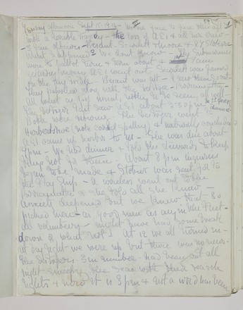 Dr Fred Hamilton-Kenny letter diary, 29 August–19 October 1914, 15 September 1914