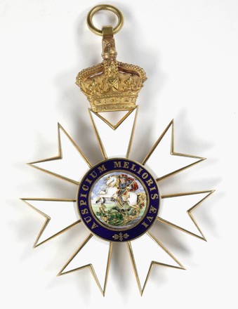 Order of the Knight Grand Cross of the Most Distinguished Order of Saint Michael and Saint George awarded to Sir Henry Parkes