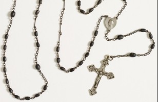 Rosary beads belonging to Damien Parer