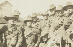 A group of artillery men at Liverpool Camp, NSW