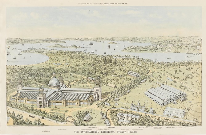 The International Exhibition Sydney, 1879–1880, supplement to the Illustrated Sydney News for January 1880