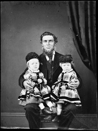 Mr James (?) Letcher with twins