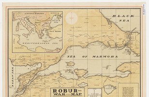 Robur Tea war map, 1915