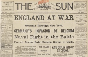 ‘England at War’ 
The Sun, 4 August 1914
