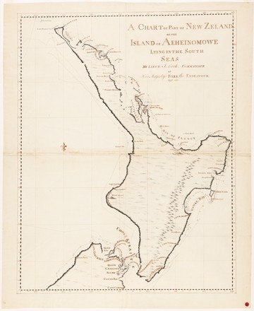 A chart of part of New Zealand or the Island of Aeheinomowe lying in the South Sea