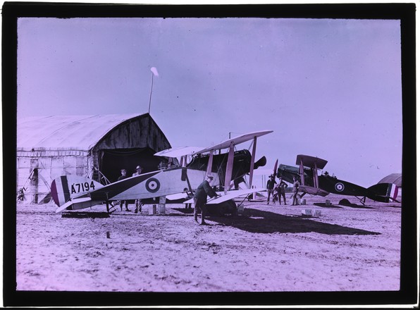 At the Hangars of the 1st Australian Squadron AFC Palestine 1917