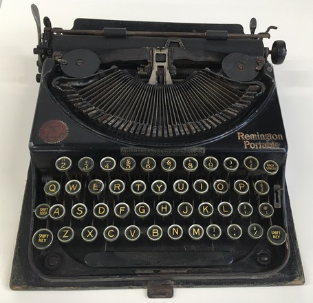 Remington portable typewriter belonging to Douglas Stewart, c. 1922