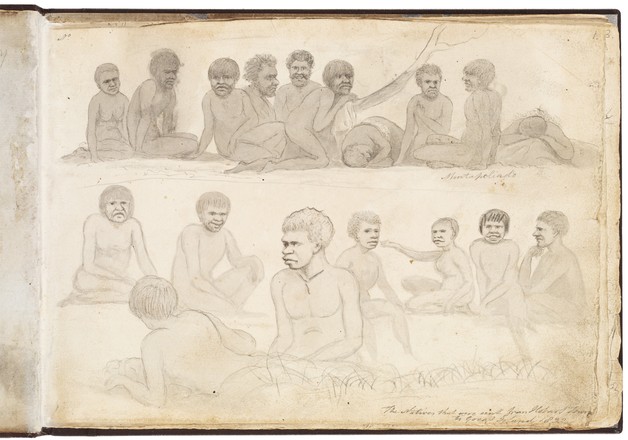 The natives that were sent from Hobart Town to Great Island 1832