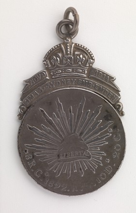 Sydney, Emden medal [Original date of coin 1892], 1914 