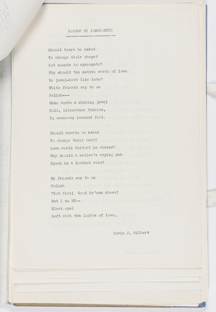 Cry of Love (Poems by Kevin John Gilbert), 1970 