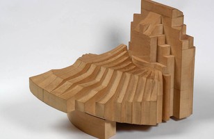 Sydney Opera House, wooden (working) model of minor hall and stage tower (c. 1963–1965)