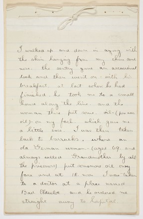 Harris narrative of the capture of SS Matunga and experiences as a
prisoner of war, ca. 1918
