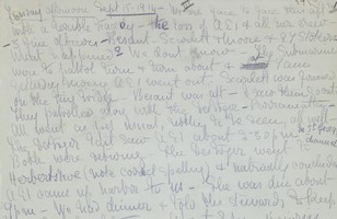 Dr Fred Hamilton-Kenny letter diary, 29 August–19 October 1914, 15 September 1914