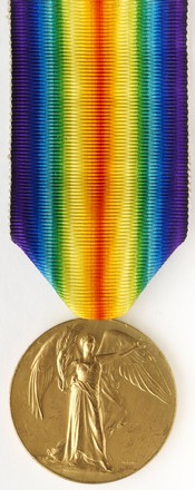 Victory medal, 1914–1918 awarded to Hon Capt GW Lambert, AIF, c. 1920