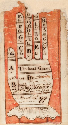 The hand gamut, 13 March 1790