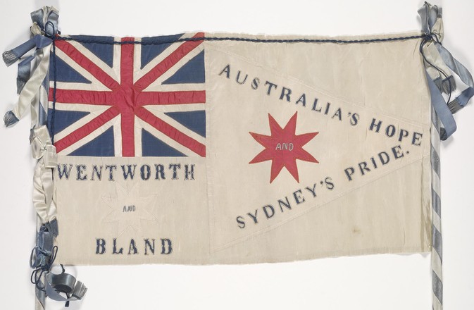 Wentworth and Bland election banner, 1843