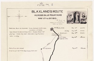 Blaxland's route across Blue Mountains, May 11th to 31st 1813