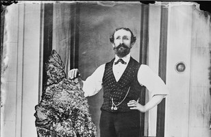 B.O. Holtermann with the Holtermann Nugget