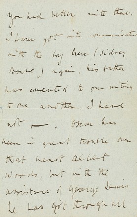 Letter to Maurice (‘Pretty Boy’) Schwabe from Lord Alfred (‘Bosie’) Douglas, Friday 17 March 1893 