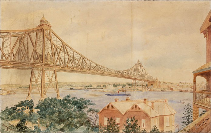 Sydney Harbour Bridge design by Norman Selfe, c 1903