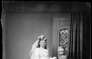 Dr & Mrs John O'Connell, nee Cummins, in their wedding clothes