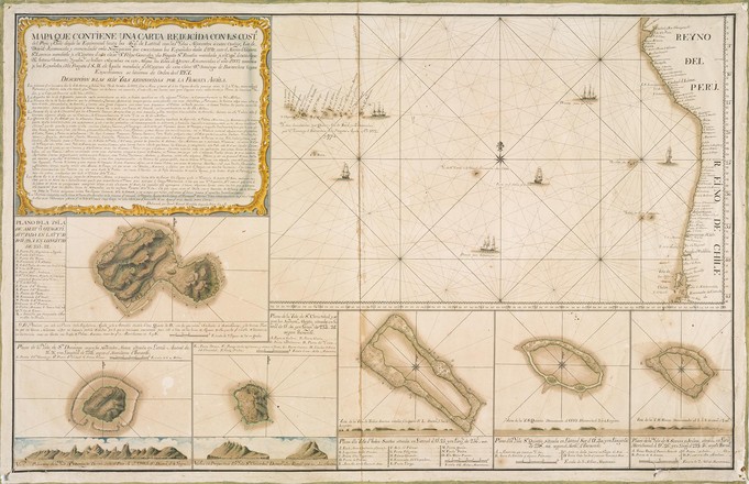 Southeastern Pacific Ocean: South American Coast to Tahiti, c. 1774 