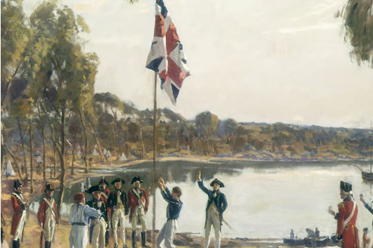 Excerpt from The Founding of Australia by Capt Arthur Phillip R.N. Sydney Cove Jan. 26th 1788 (1937) by Talmage