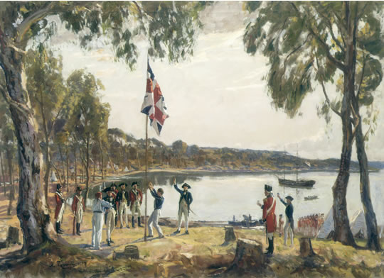 The Founding of Australia by Capt Arthur Phillip R.N. Sydney Cove Jan. 26th 1788 (1937) by Talmage